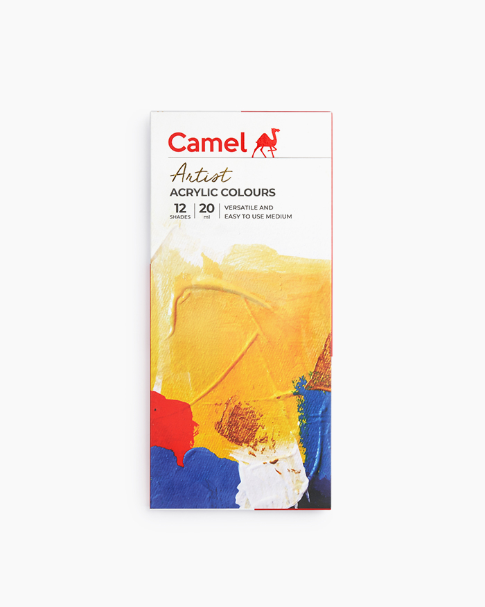 Camel Artistic Acrylic Color – 20ml Tubes, 12 Shades